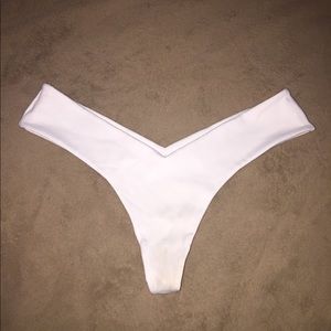 White V bikini bottoms